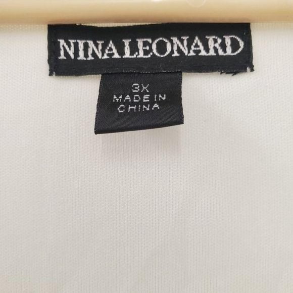 Nina Leonard  Colour Block Short Sleeve Blouse - Picture 6 of 6